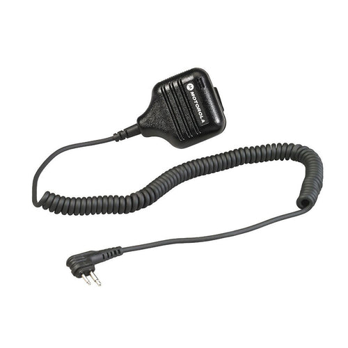Motorola HKLN4606 Remote Speaker Microphone with PTT and Clip Coiled Cord for Business Radios